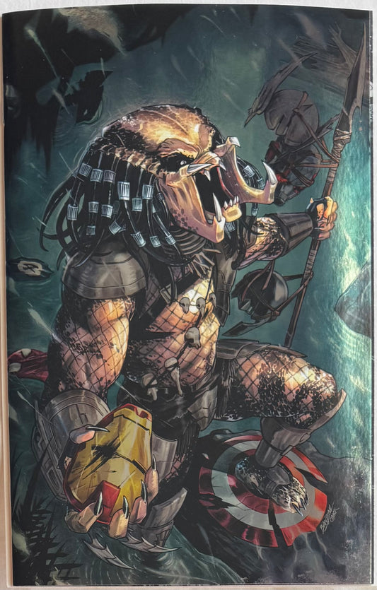 Predator Kills the Marvel Universe #1 Michele Bandini Foil Variant (Marvel Comics, 2025) (NM/NM+)