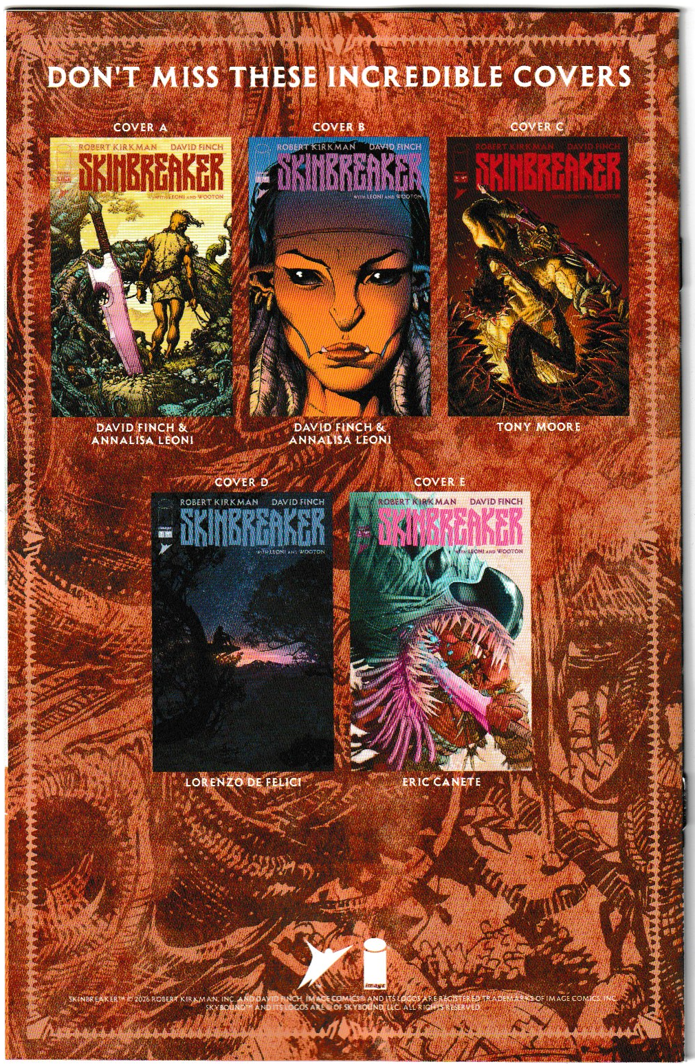 SKINBREAKER #5 CVR A DAVID FINCH & ANNALISA LEONI (1st Print)