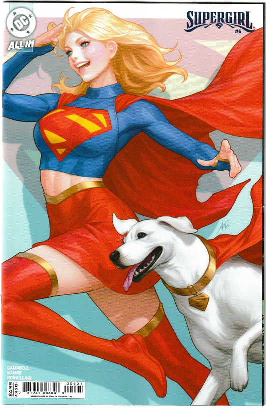 Supergirl #6 Cover B Stanley Artgerm Lau Card Stock Variant (DC Comics, 2025)