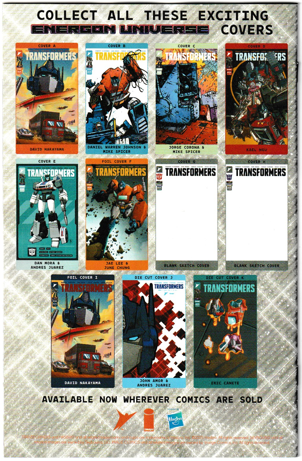 Transformers #25 Cover B Daniel Warren Johnson & Mike Spicer – Image Comics 2025 (1st Print)