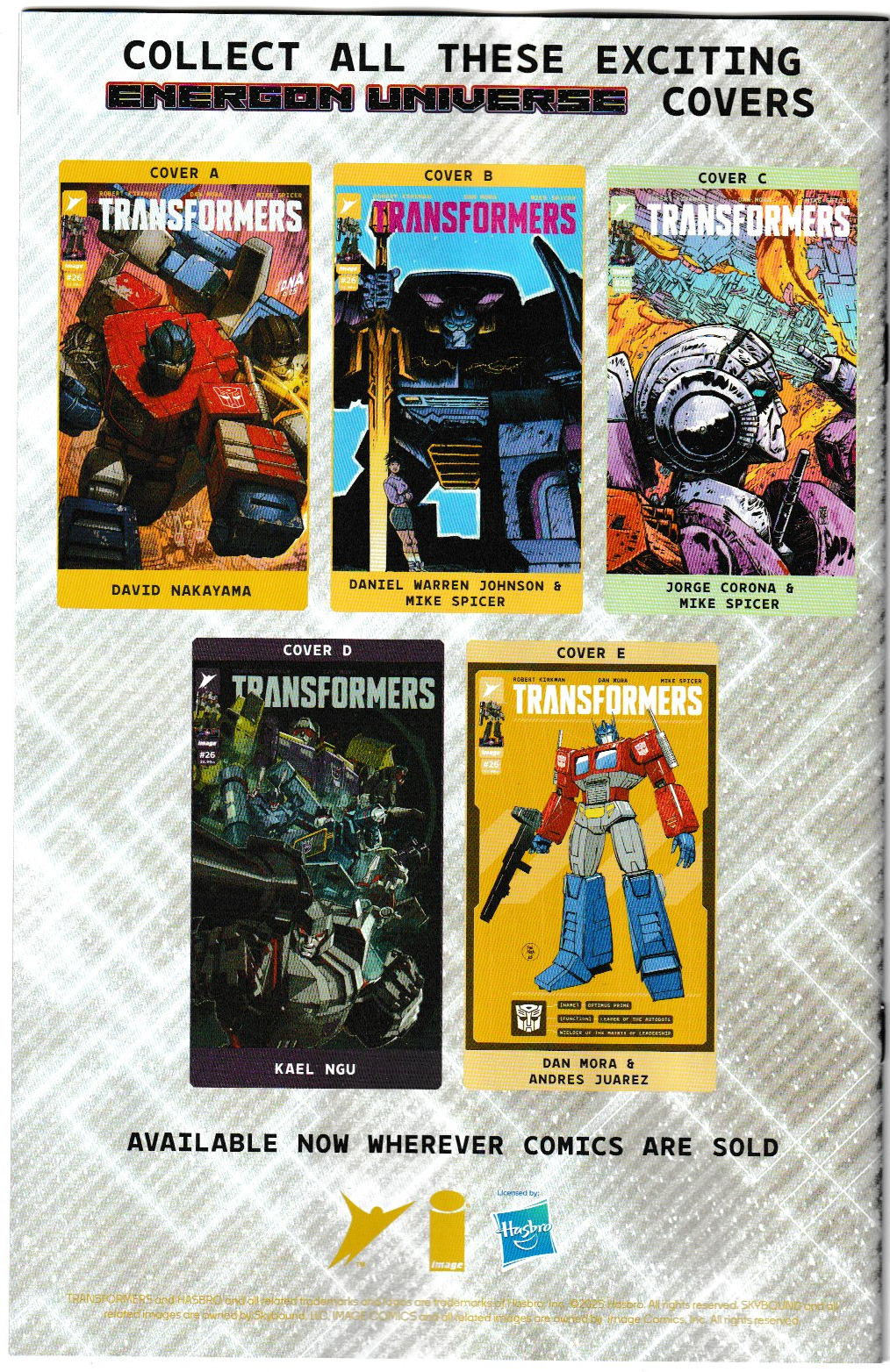 Transformers #26 Cover A David Nakayama – Image Comics 2025 (1st Print)