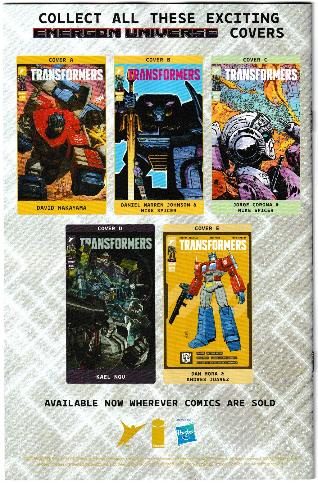 Transformers #26 Cover B Daniel Warren Johnson & Mike Spicer – Image Comics 2025 (1st Print)