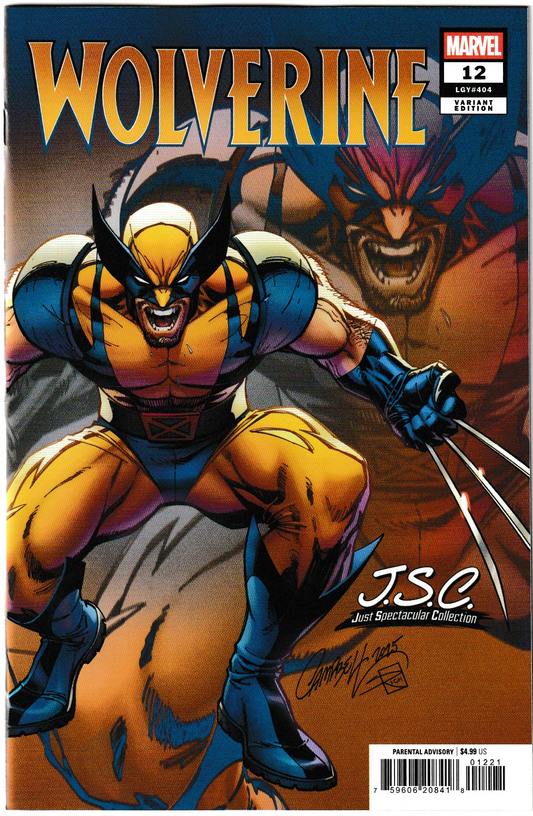 Wolverine #12 J. Scott Campbell Just Spectacular Collection Variant (Marvel Comics, 2025)