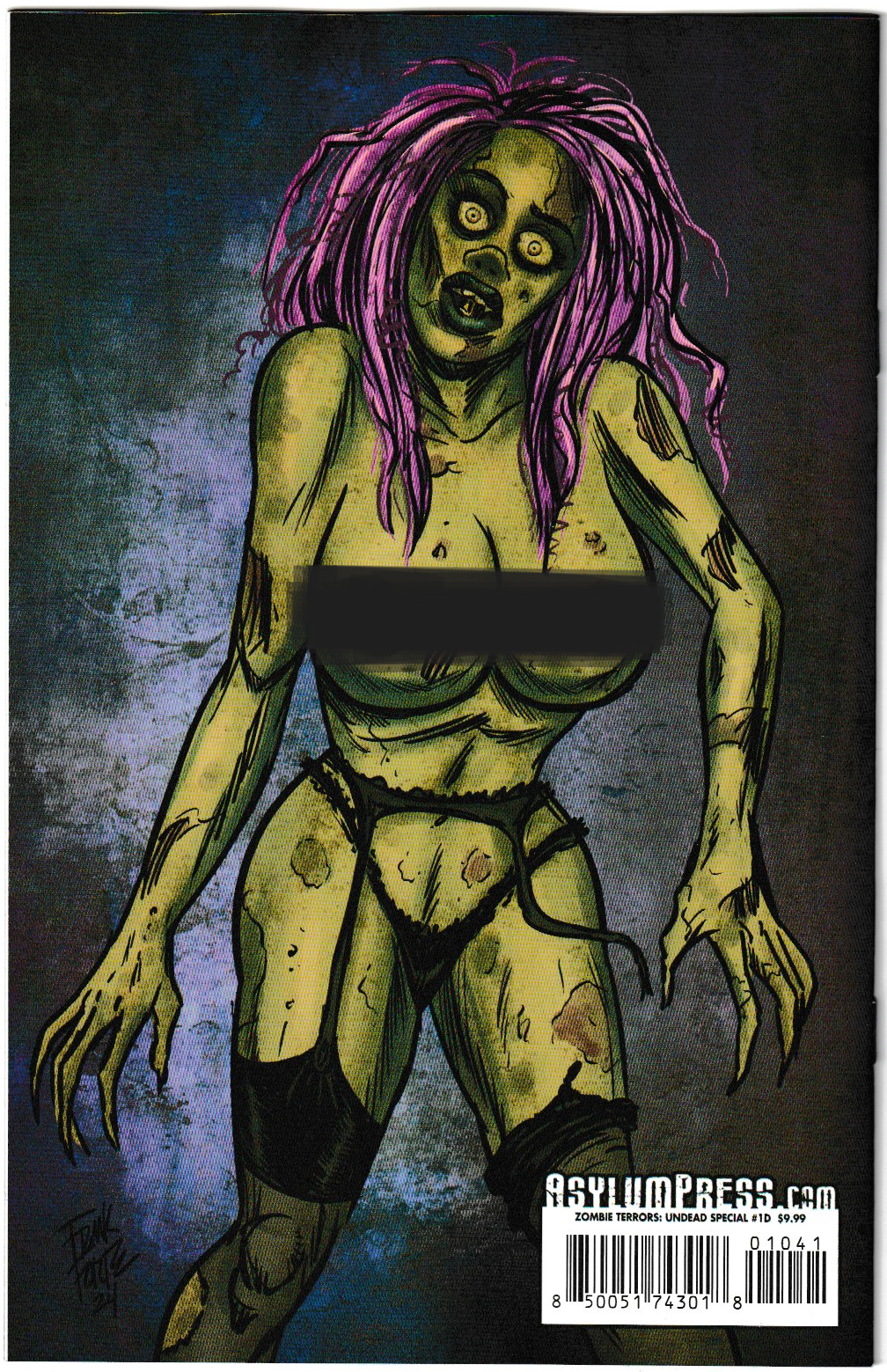 ZOMBIE TERROR #1 UNDEAD SPECIAL (ONE SHOT) CVR D TIM VIGIL NSFW VAR (MR)