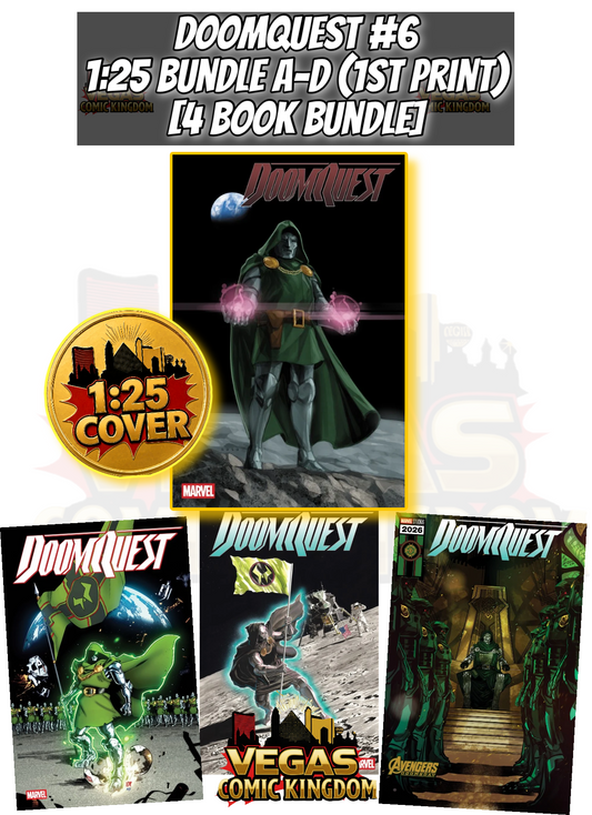 DOOMQUEST #6 1:25 BUNDLE A-D [4 BOOKS] — PRE-ORDER DISCOUNT ENDS MONDAY!