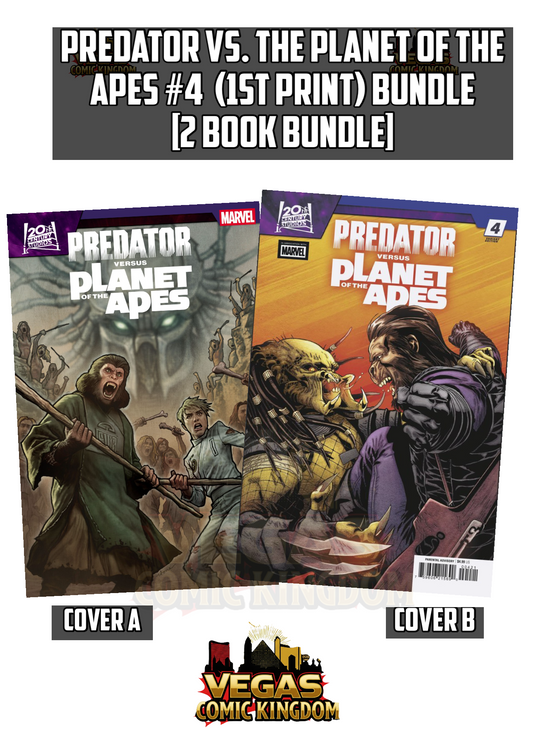PREDATOR VS. THE PLANET OF THE APES #4 & VARIANTS (1ST PRINT)! FOC 09/28/2026 | ON SALE 10/28/2026