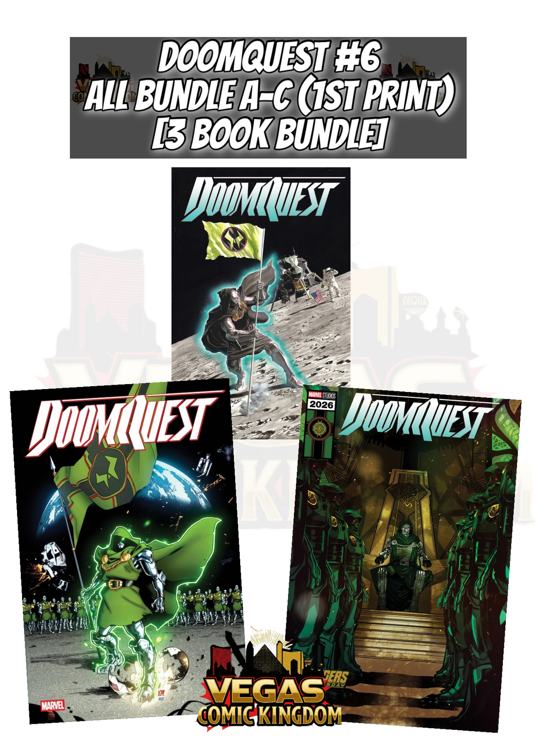 DOOMQUEST #6 ALL BUNDLE A-C [3 BOOKS] — PRE-ORDER DISCOUNT ENDS MONDAY!