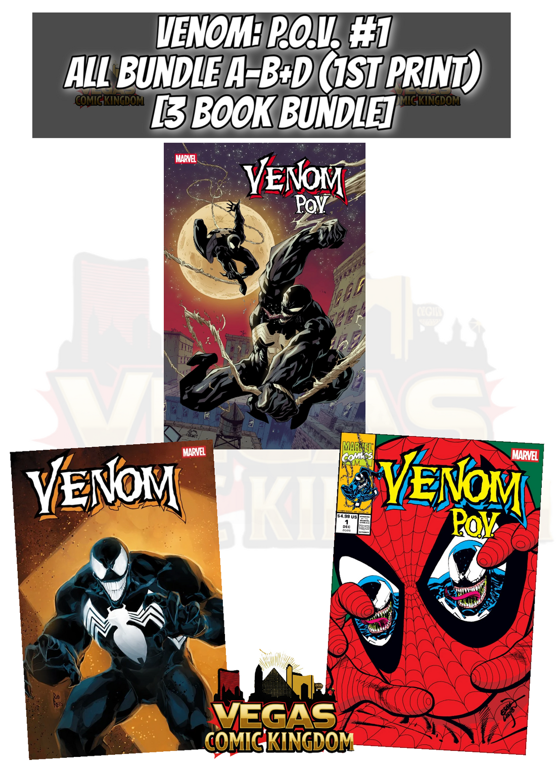 VENOM: P.O.V. #1 ALL BUNDLE A-B+D [3 BOOKS] — PRE-ORDER DISCOUNT ENDS MONDAY!