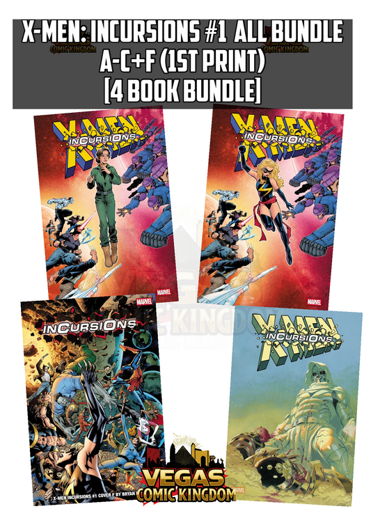 X-MEN: INCURSIONS #1 ALL COVERS A–C+F [4 BOOK BUNDLE] — 1ST PRINT! FOC 10/12/2026 | ON SALE 11/18/2026