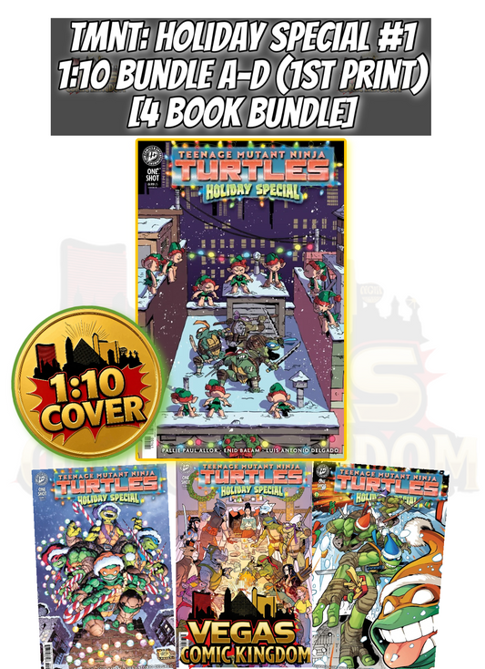 TEENAGE MUTANT NINJA TURTLES: HOLIDAY SPECIAL #1 1:10 BUNDLE A-D [4 BOOK BUNDLE] — PRE-ORDER DISCOUNT ENDS MONDAY!