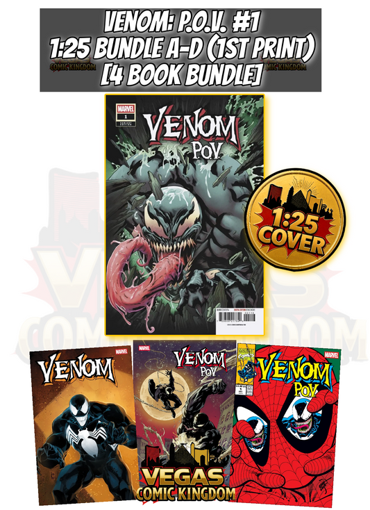 VENOM: P.O.V. #1 1:25 BUNDLE A-D [4 BOOKS] — PRE-ORDER DISCOUNT ENDS MONDAY!