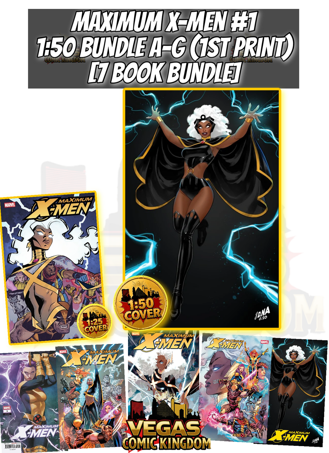 MAXIMUM X-MEN #1 1:50 BUNDLE A-G [7 BOOKS] — PRE-ORDER DISCOUNT ENDS MONDAY!