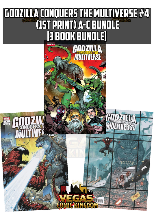 GODZILLA CONQUERS THE MULTIVERSE #4 & VARIANTS (1ST PRINT) — FINAL ORDER CALL THIS MONDAY!