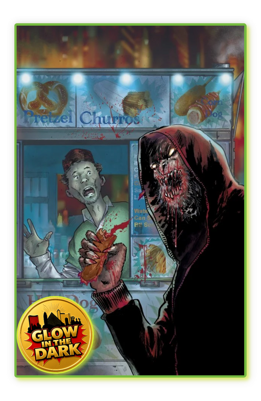 STUFF OF NIGHTMARES: THE HOODIE #1 COVER E BY ANDREA MUTTI GLOW-IN-THE-DARK VIRGIN — PRE-ORDER DISCOUNT ENDS MONDAY!