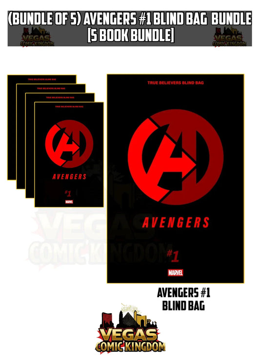 AVENGERS #1 X5 BLIND BAG BUNDLE 5 BOOKS — AVAILABLE NOW AT VEGAS COMICS