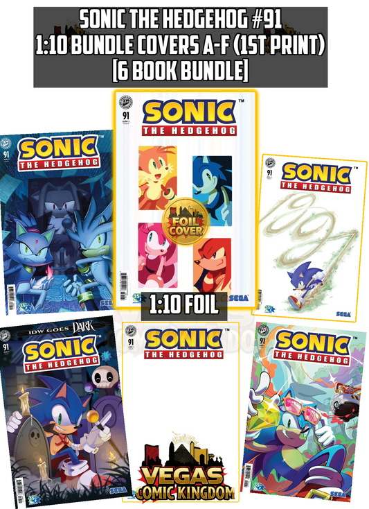 SONIC THE HEDGEHOG #91 — 1:10 BUNDLE A–F [6 BOOK BUNDLE] (1ST PRINT)!