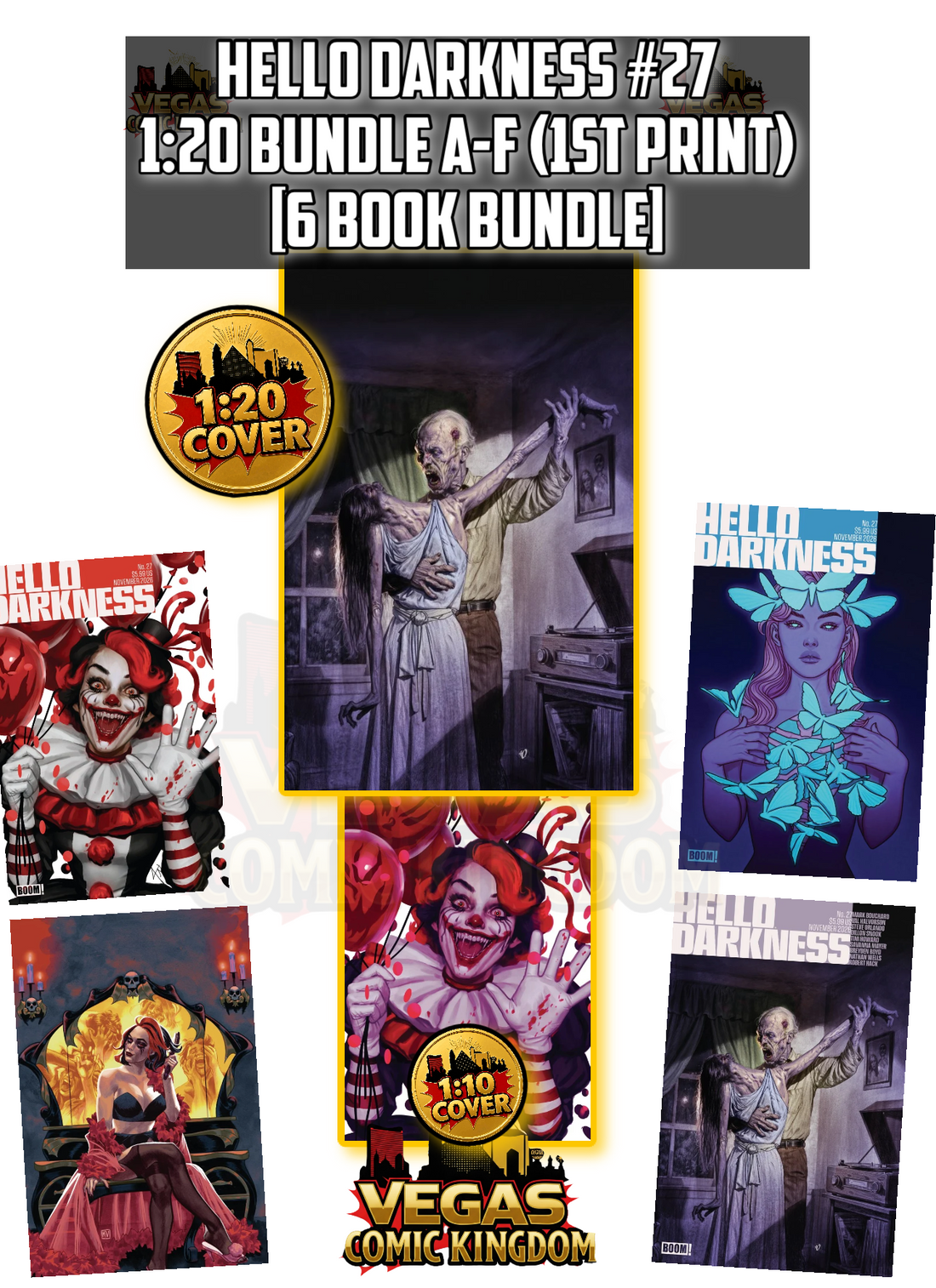 HELLO DARKNESS #27 1:20 BUNDLE A-F — COMPLETE COVER SET!