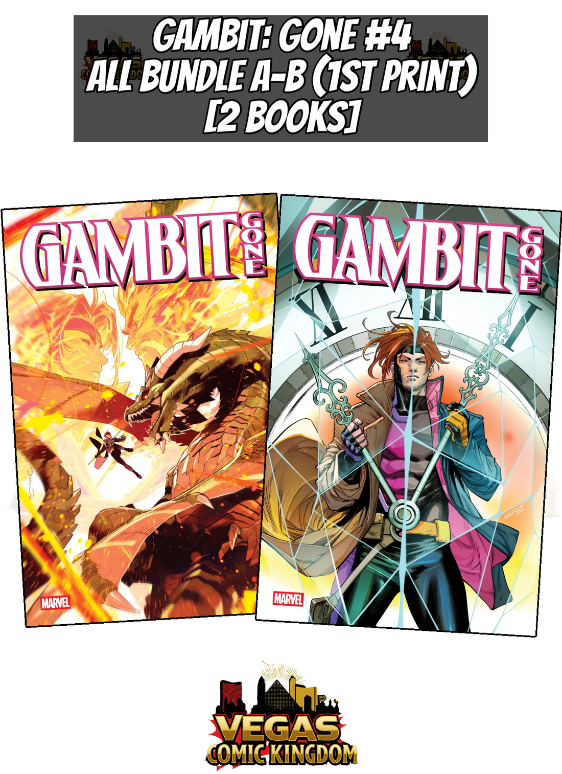 GAMBIT: GONE #4 ALL BUNDLE A-B 2 BOOKS — PRE-ORDER DISCOUNT ENDS MONDAY!