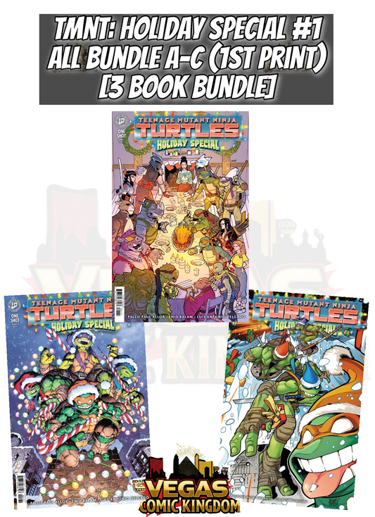TEENAGE MUTANT NINJA TURTLES: HOLIDAY SPECIAL #1 ALL BUNDLE A-C [3 BOOK BUNDLE] — PRE-ORDER DISCOUNT ENDS MONDAY!