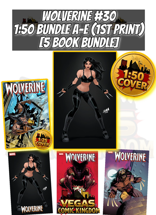 WOLVERINE #30 1:50 BUNDLE A-C [3 BOOKS] — PRE-ORDER DISCOUNT ENDS MONDAY!