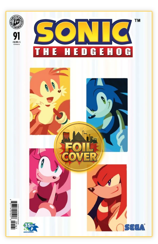SONIC THE HEDGEHOG #91 COVER F 1:10 BY NATHALIE FOURDRAINE FOIL — AVAILABLE NOW AT VEGAS COMICS