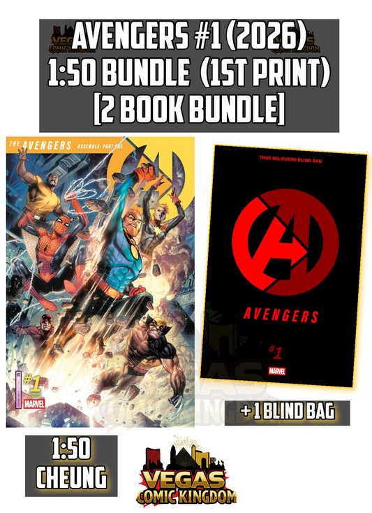 AVENGERS #1 COVER K 1:50 JIM CHEUNG + 1 BLIND BAG — 1ST PRINT! FOC 08/24/2026 | ON SALE 11/04/2026