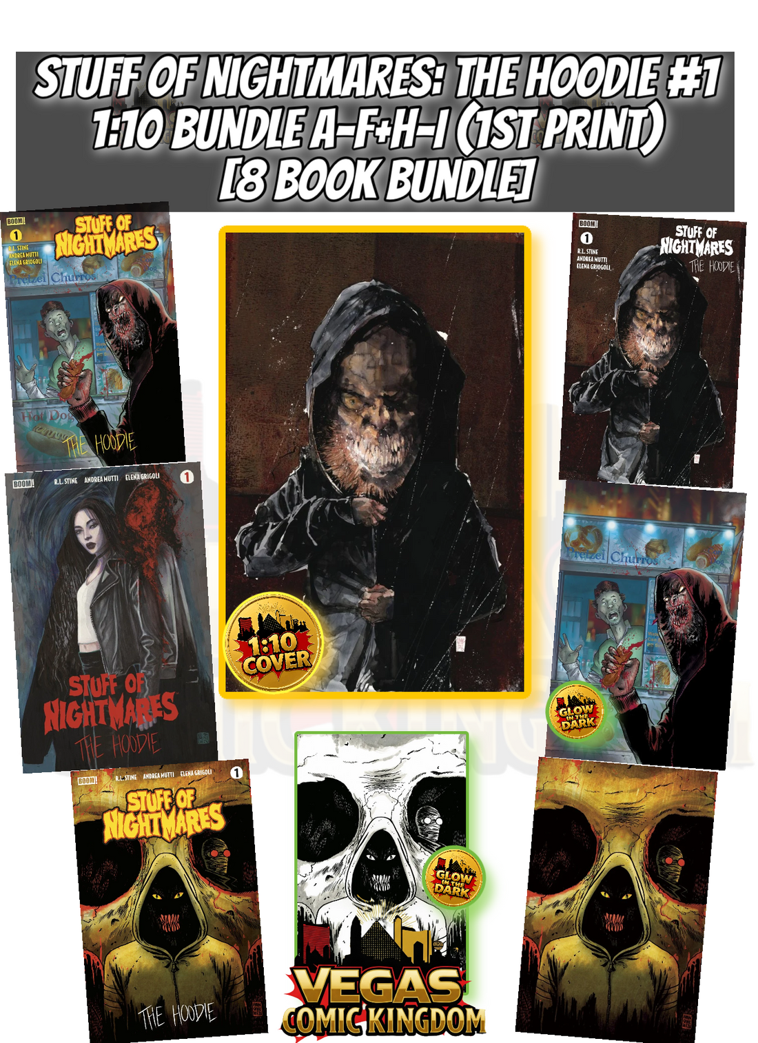 STUFF OF NIGHTMARES: THE HOODIE #1 1:10 BUNDLE A-F+H-I [8 BOOK BUNDLE] — PRE-ORDER DISCOUNT ENDS MONDAY!