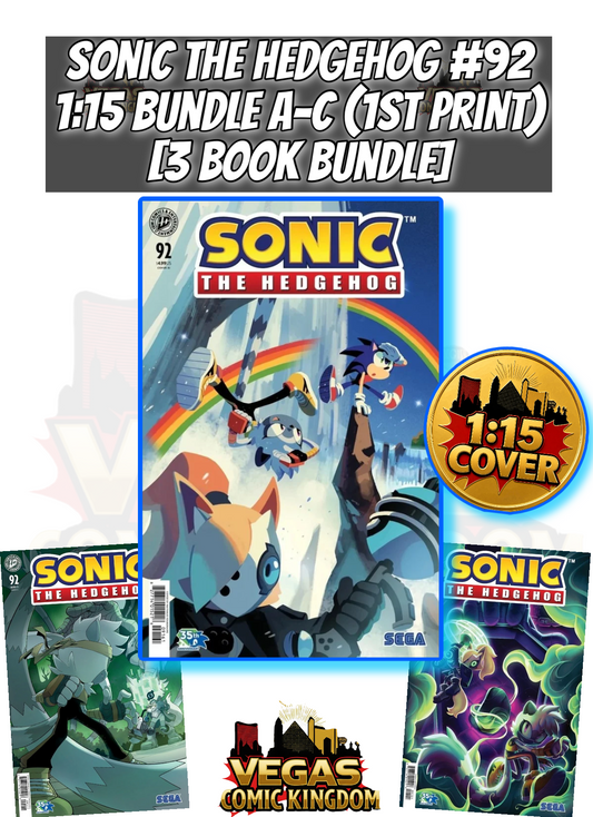 SONIC THE HEDGEHOG #92 1:15 BUNDLE A-C [3 BOOK BUNDLE] — PRE-ORDER DISCOUNT ENDS MONDAY!