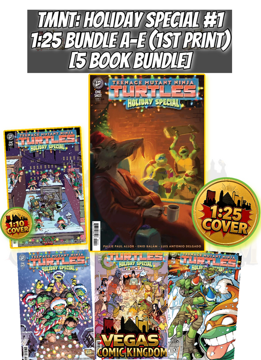 TEENAGE MUTANT NINJA TURTLES: HOLIDAY SPECIAL #1 1:25 BUNDLE A-E [5 BOOK BUNDLE] — PRE-ORDER DISCOUNT ENDS MONDAY!