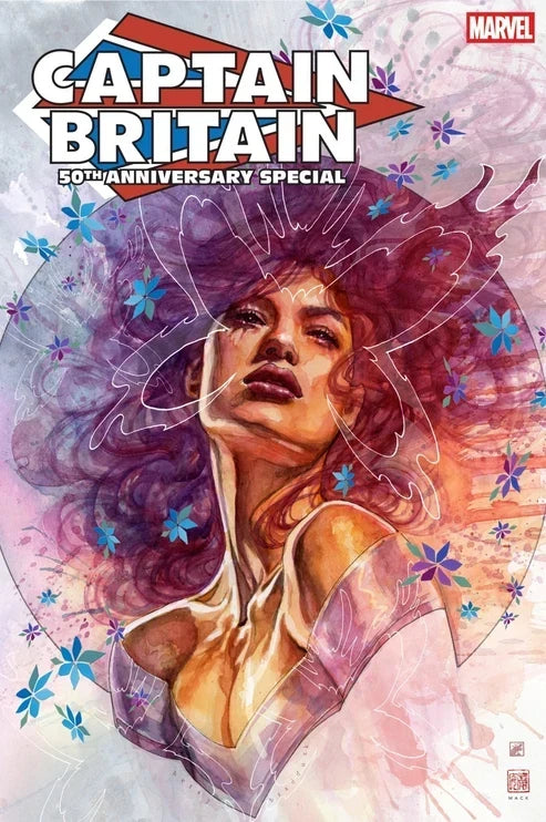 CAPTAIN BRITAIN 50TH ANNIVERSARY SPECIAL #1 COVER B — DAVID MACK (1ST PRINT)!