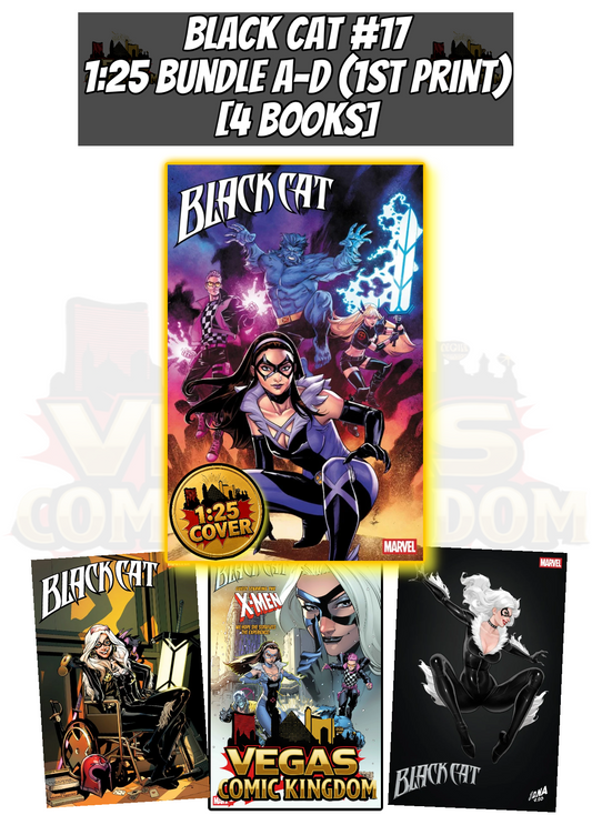 BLACK CAT #17 1:25 BUNDLE A-D 4 BOOKS — PRE-ORDER DISCOUNT ENDS MONDAY!