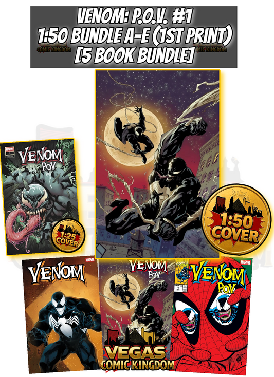 VENOM: P.O.V. #1 1:50 BUNDLE A-E [5 BOOKS] — PRE-ORDER DISCOUNT ENDS MONDAY!