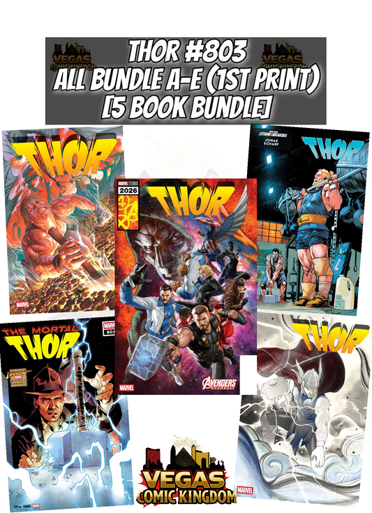 THOR #803 ALL BUNDLE A-E — 5 BOOK COVER SET!