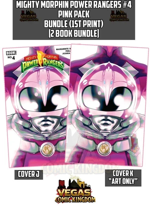 MIGHTY MORPHIN POWER RANGERS #4 PINK PACK — COVER J & K [2 BOOK BUNDLE]! FOC 08/24/2026 | ON SALE 09/30/2026