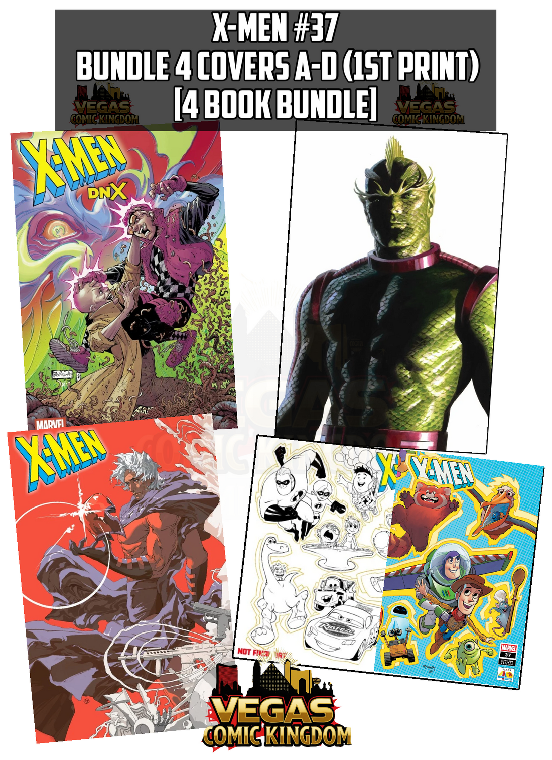 X-MEN #37 — 4 BOOK BUNDLE COVERS A–D (1ST PRINT)!