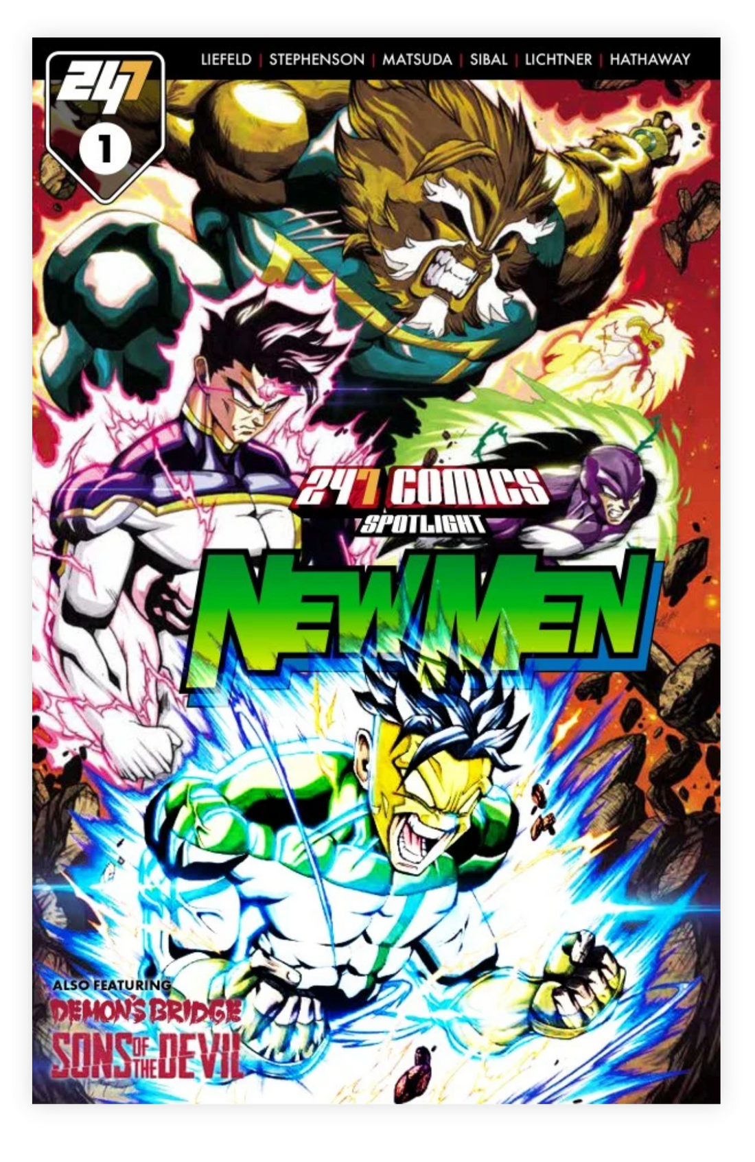 247 COMICS PRESENTS / SPOTLIGHT #1 COVER F — MARIO ‘FOX’ FOCCILLO NEWMEN MANGA (1ST PRINT)!