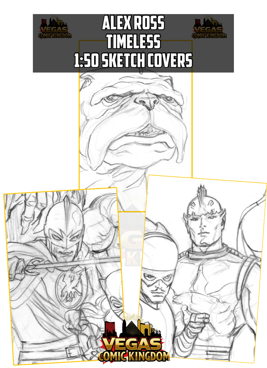 ALEX ROSS TIMELESS 1:50 SKETCH VIRGINS — MOON KNIGHT #8, X-MEN #37 & JEFF THE LAND SHARK: SUPERSTAR #3!