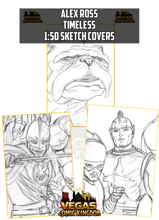 ALEX ROSS TIMELESS 1:50 SKETCH VIRGINS — MOON KNIGHT #8, X-MEN #37 & JEFF THE LAND SHARK: SUPERSTAR #3!