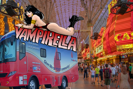 The Daily Drop: Vampirella Hosts Blood Drive on Fremont Street- Local Celebs Show Support