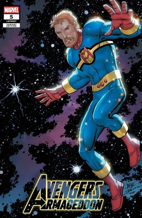 AVENGERS: ARMAGEDDON #5 COVER B BY JOHN ROMITA JR. — CLASSIFIED/REDACTED — AVAILABLE NOW AT VEGAS COMICS!