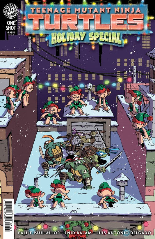 TEENAGE MUTANT NINJA TURTLES: HOLIDAY SPECIAL #1 COVER D 1:10 BY JON LANKRY — PRE-ORDER DISCOUNT ENDS MONDAY!