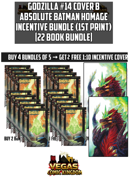 Godzilla [Kai-Sei-Era] #14 Cover B Absolute Batman Homage Bundle (1st Print) IDW Publishing 2026 [5 Book Bundle]