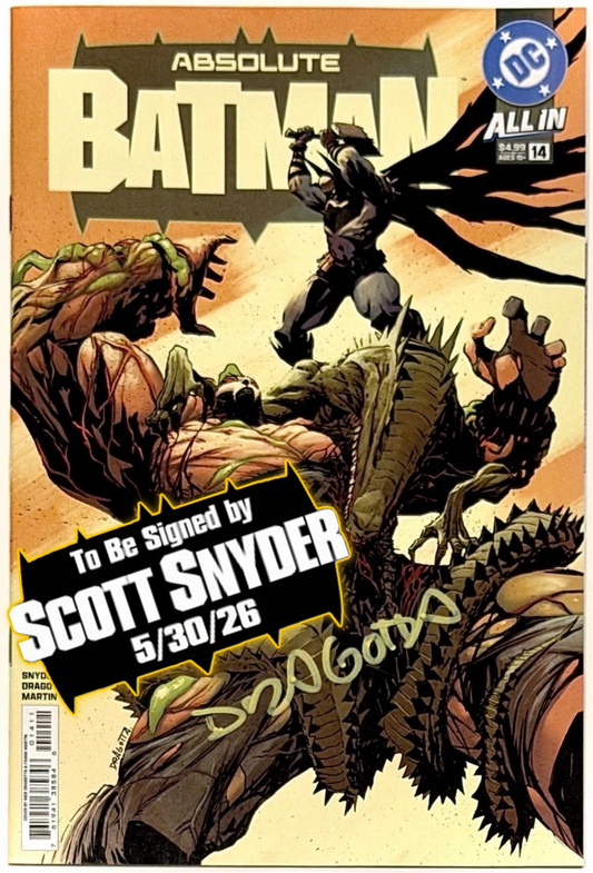 ABSOLUTE BATMAN #14 (1st Print & More) [SIGNED BY SCOTT SNYDER & NICK DRAGOTTA]