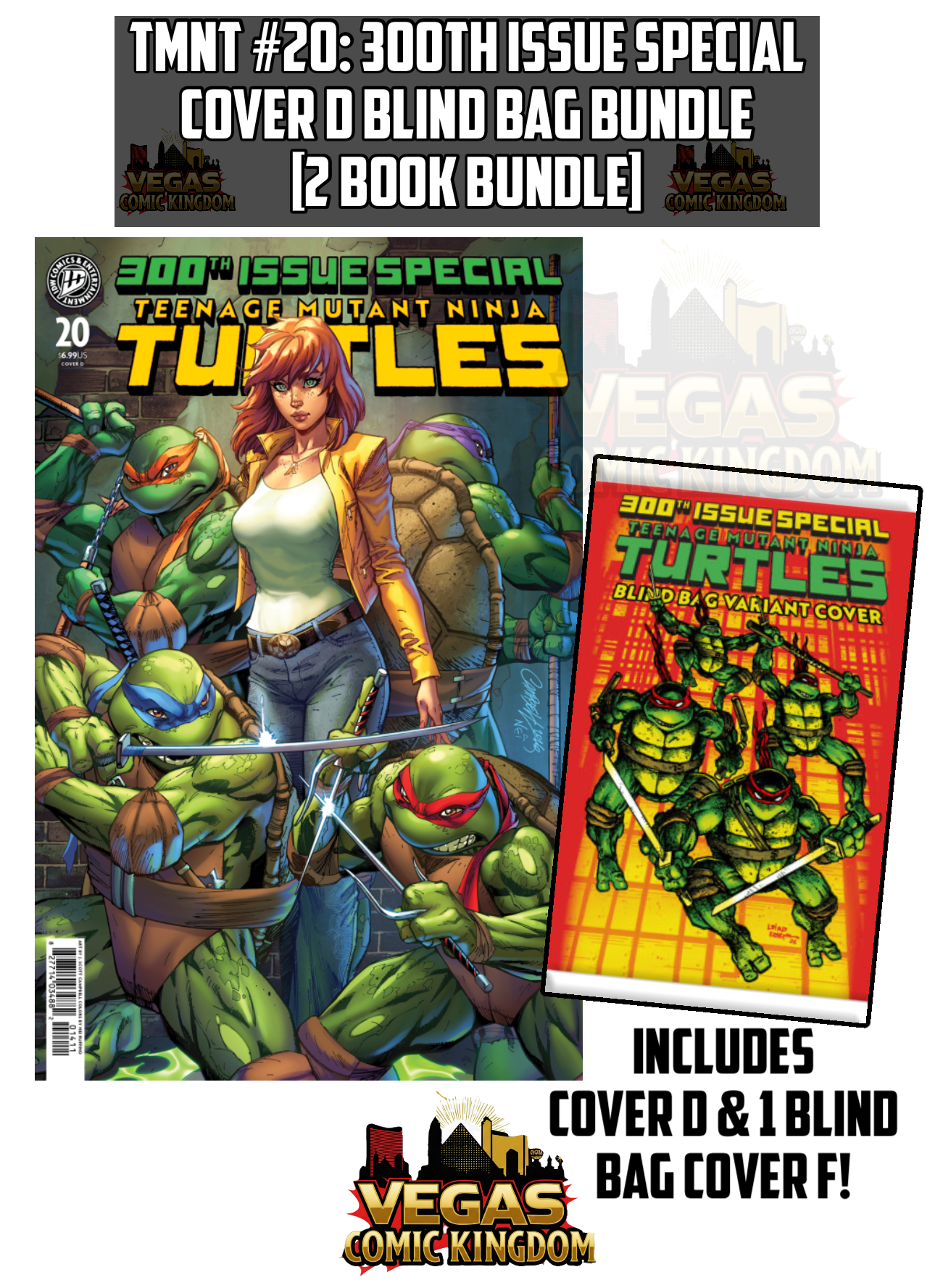 Teenage Mutant Ninja Turtles #20: 300th Issue Cover D Bundle [2 Book Bundle]