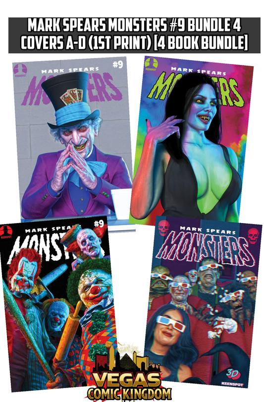MARK SPEARS MONSTERS #9 Bundle 4 Covers A-D (1st Print) [4 Book Bundle]