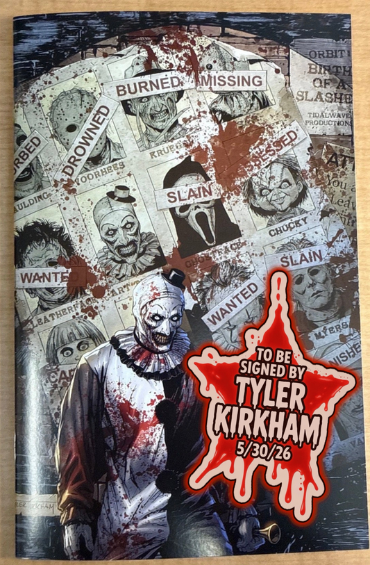 Birth of a Slasher #1 Tyler Kirkham X-Men 141 Homage Art the Clown Bloody Cover Limited to 100 [SIGNED BY TYLER KIRKHAM]