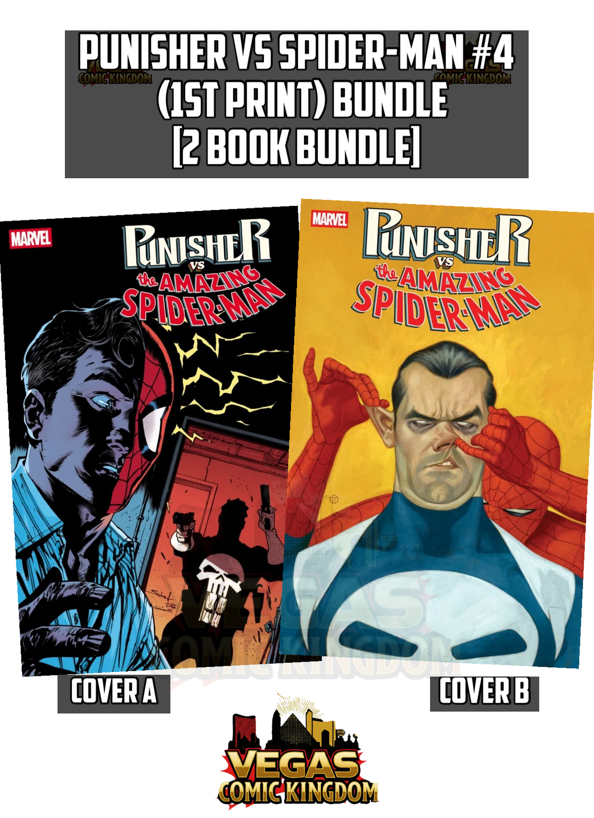 Punisher vs Spider-Man #4 & Variants (1st Print) Marvel Comics 2026