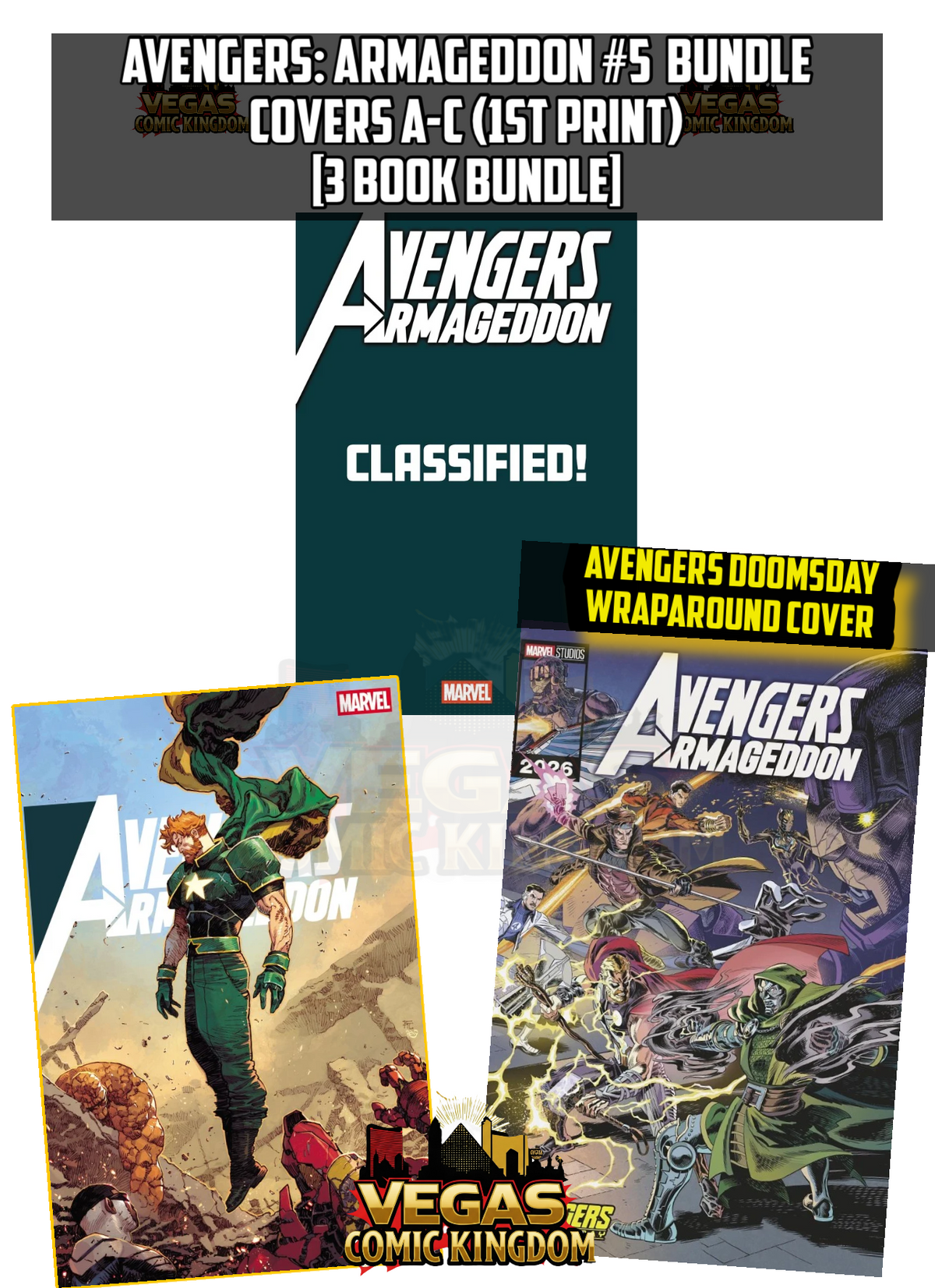 Avengers: Armageddon #5 & Variants (1st Print) Marvel Comics 2026