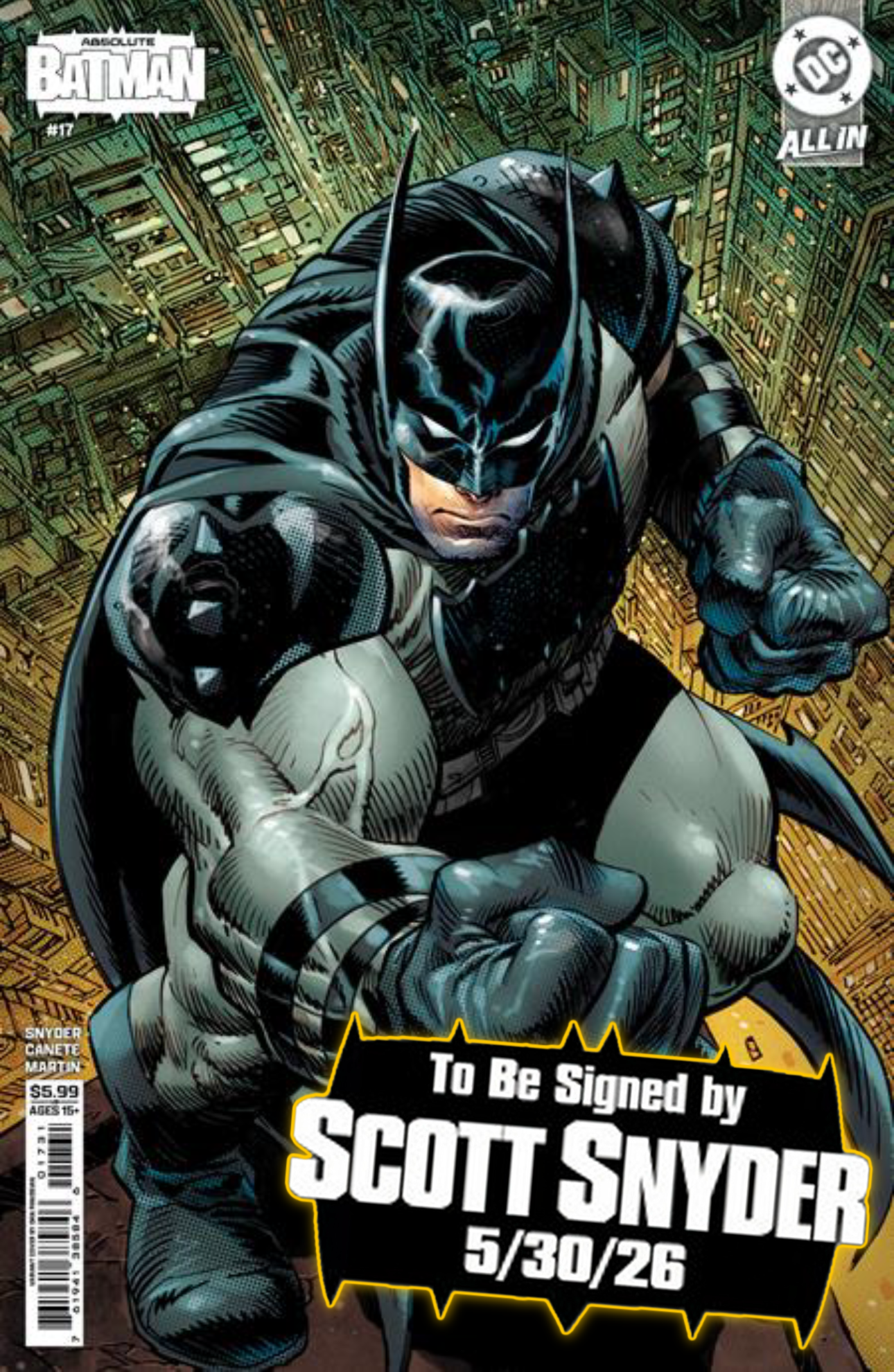 ABSOLUTE BATMAN #17 (1st Print) & Variants [SIGNED BY SCOTT SNYDER & NICK DRAGOTTA]