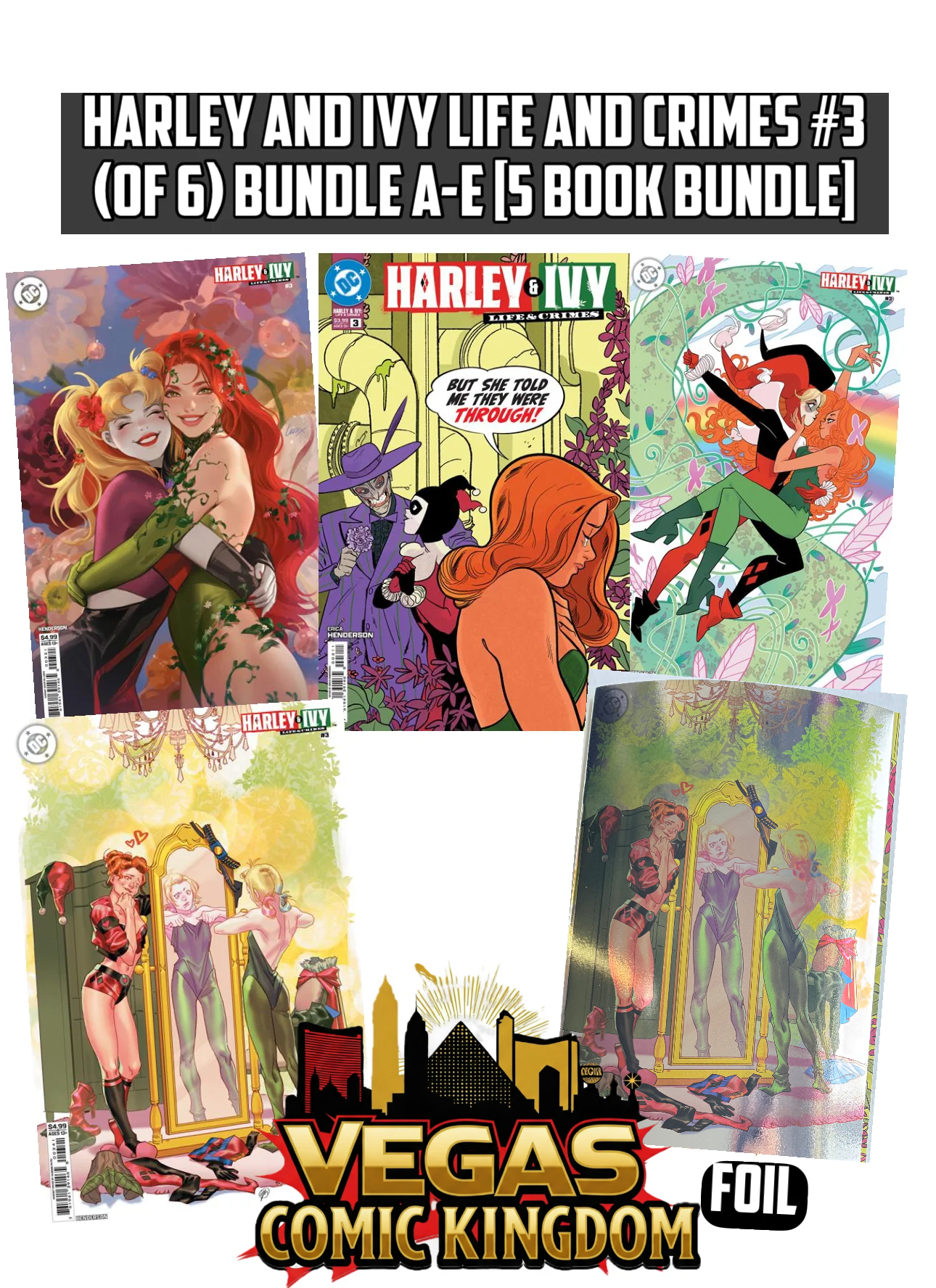 HARLEY AND IVY LIFE AND CRIMES #3 (OF 6) Bundle A-E [5 Book Bundle]